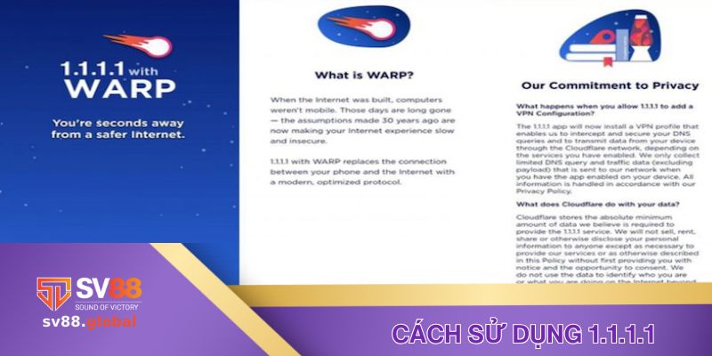 Cách cài đặt ứng dụng 1.1.1.1 và sử dụng trên thiết bị máy tính